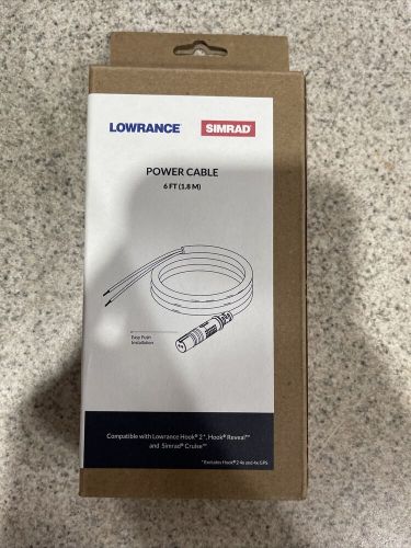 Lowrance power cord power cable hook2 series 5/7/9/12&#034; 000-14172-001 usa ship!