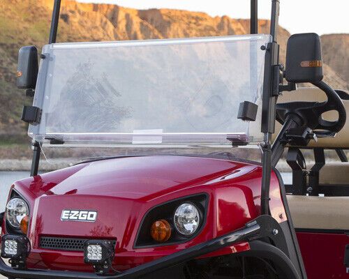 Ezgo express s4/l4 (with 3/4&#034; frame) golf cart folding windshield (tinted)