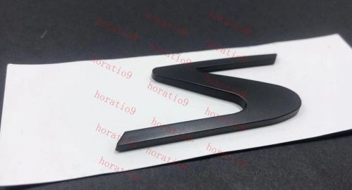 1pcs for maserati s letter badge emblem matte black