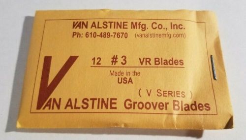 Van alstine round bottom tire groover blades 12 pack grooving vr #3 3/32&#034;