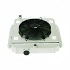 4row radiator&amp;shroud+fan for chevy truck,3100,3200,3400,3500,3600,3800 1955-1959