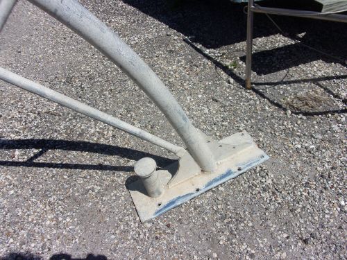 Davit, dinghy davit, outboard lift arm, anchor hoist, galvanized vintage