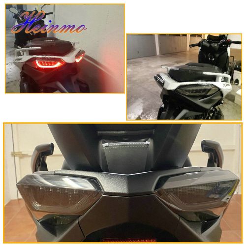 Rear tail light cover protector lamp shields for yamaha xmax 300 250 2017 - 2021