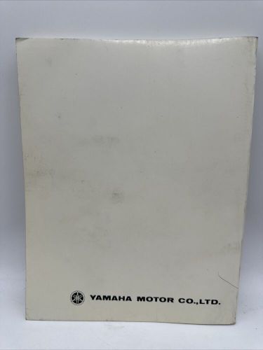 Yamaha snowmobile ex570l service manual part number - lit-12618-00-88