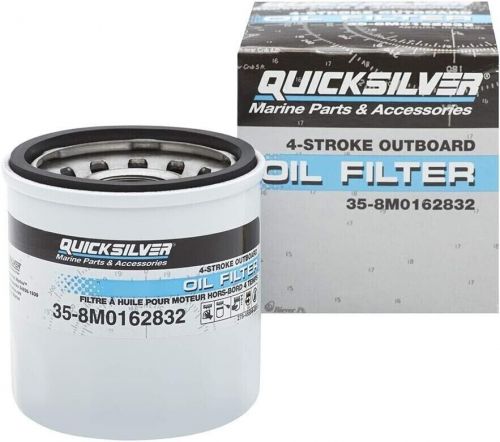 Quicksilver 8m0162832 oil filter for select mercury 9.9-30 hp outboards