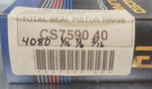 Total seal cs7590 40 performance rings, 4.080 bore 1/16 x 1/16 x 3/16