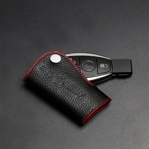 Faux leather car key cover case key chain wallet holder for mercedes benz w204