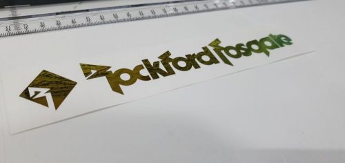 Car decal sticker - rockford fosgate