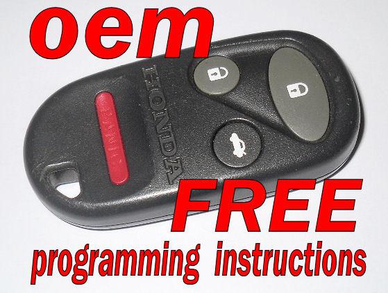 Oem 2002 03 2004 honda cr-v crv keyless remote entry fob transmitter g8d-344h-a