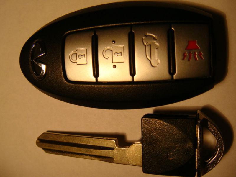 1 oem 2013 infiniti fx 37 kr55wk49622 smart key w/uncut key w/hatch button