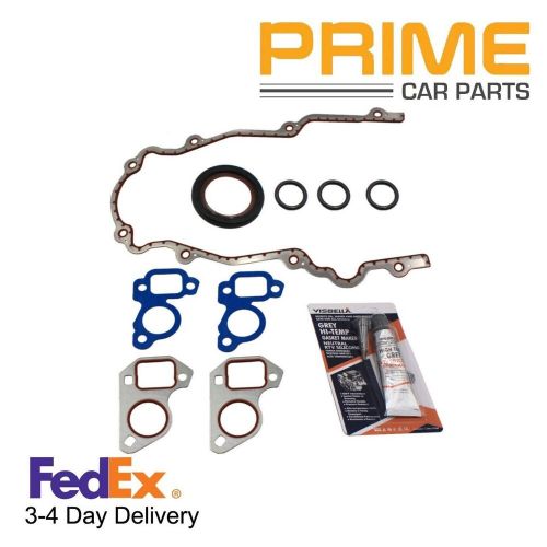 Fits gm ls1, ls2, ls3, ls6 timing chain cover w/ water pump gaskets &amp; seals