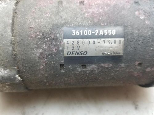 Hyundai i40 starter motor 1.7 diesel 6 speed manual 2014 d4fd