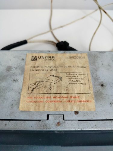 Vintage unitra safari 6 poland 1981-1989!! car radio working fiat 125p 126p