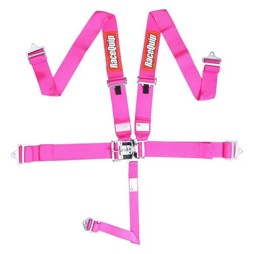 Racequip 711081 - pink 5-point latch and link harness set