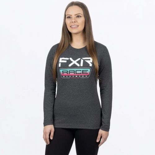 Fxr racing race div premium womens long sleeve shirts 2xl gray