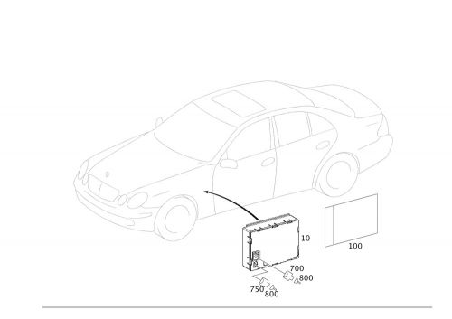 Genuine mercedes-benz control unit 169-540-69-45