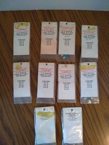 Vintage automobile fuses sealed 10 packs nos