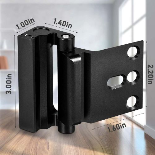 3pack home security door reinforcement lock, childproof safety lock...