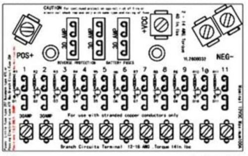 Ap products 11 position fuse block + mains71008300 series m036-7100-002