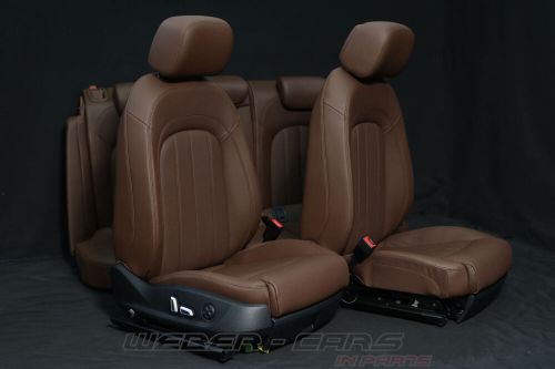 Audi a6 4g facelift leather trim seats interior ventilated brown-