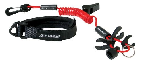 Jet logic airhead ultimate pwc kill switch/whistle lanyard tether red/black