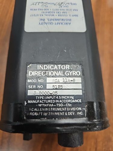 Rc allen vacuum directional gyro p/n rca11a-8