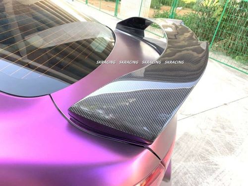 Fits alfa romeo giulia 2017+ real carbon fiber rear trunk spoiler wing gta style