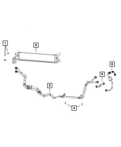 Genuine mopar transmission oil cooler tube 68282435aa