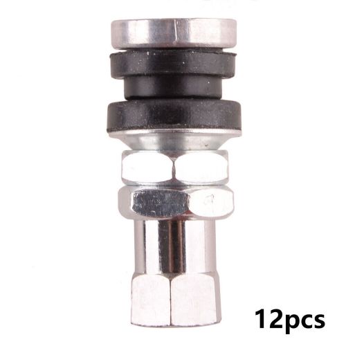 12pcs universal short metal rod wheel tire valve stems bolt for motocycle car ）