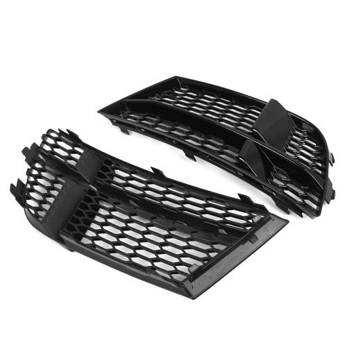 Open mesh honeycomb front bumper fog light grille for audi a3 s-lines3