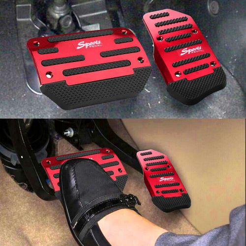 Non-slip gas accessories brake foot pedal pad parts cover red hight quality us