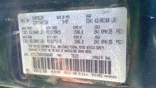 Radiator 6-239 fits 97-99 dakota 209829