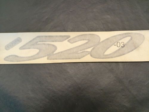 Cruisers yachts 520 express decal 13&#034; x 2 1/8&#034; black &amp; silver 137865 marine boat