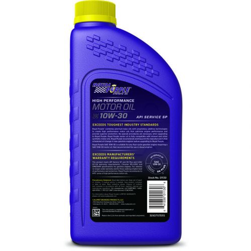 Royal purple premium synthetic high performance multi-grade 10w-30 motor oil - 1