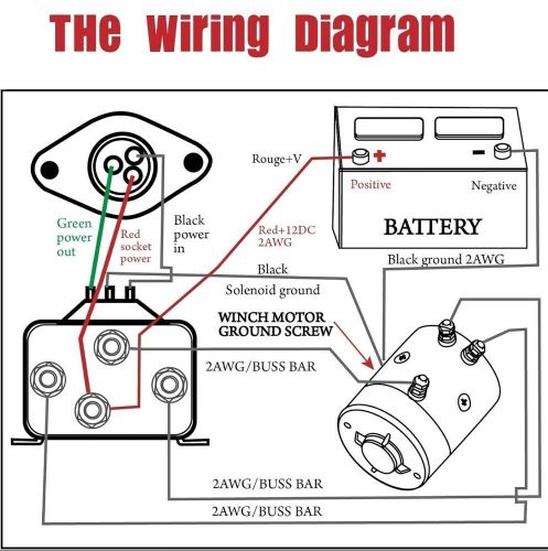 Universal 12v atv utv winch corded hand controller remote control kit pack of 1