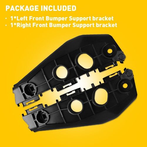 For corolla 2011-2013 bumper support brackets guide mount front pair w/6 clips c