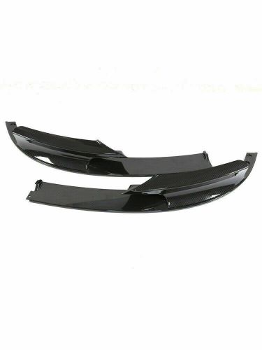 Front bumper spoiler lip carbon fiber style fits 12-18 bmw f30 3series m sport