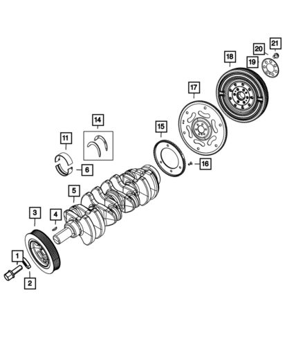 Genuine mopar flex-plate 52108835aa