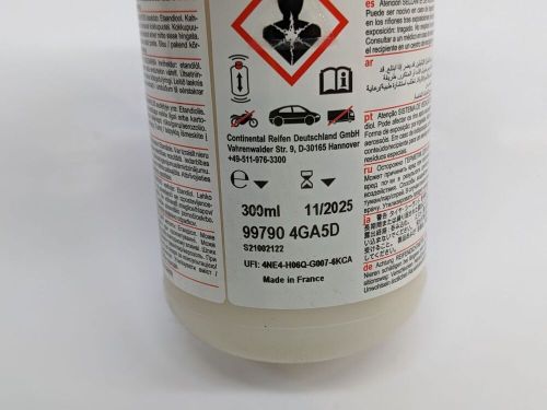 Continental tyre puncture sealant liquid glue bottle 300m 99790ga5d