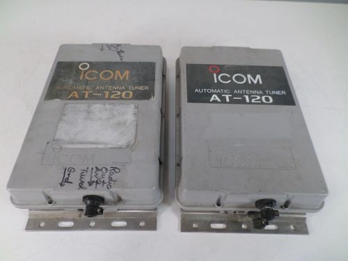 Icom at-120 150w single sideband tuner lot of two - for parts