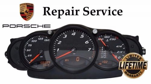 Pixel displays repair service for porsche 996 911 instrument speedometer cluster