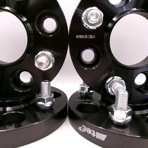 Set of 4 ford fiesta st hubcentric 20mm wheel spacers bolt on 4x108 pcd 63.4cb