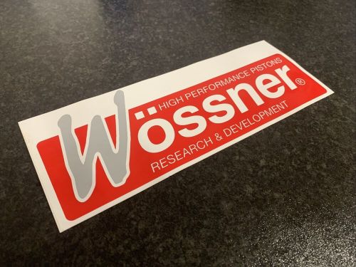 Wossner high performance pistons sticker race car sticker