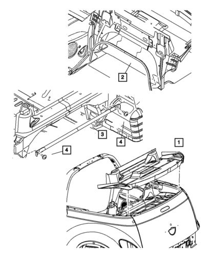 Genuine mopar cargo net 4645976aa