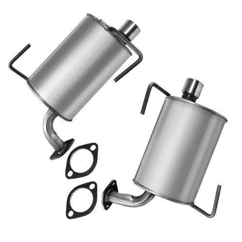 Pair of exhaust mufflers fits: 2009-2013 subaru forester 2008-2011 impreza 2.5l