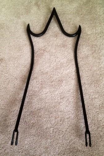 New rare custom hand made iron harley bobber chopper motorcycle sissy bar black