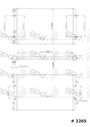 Global parts distributors llc     global parts distributors 2265c radiators