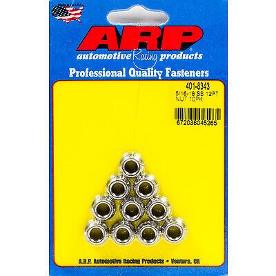 Arp 401-8343 - s/s 12pt. nut - 5/16-18 10pk