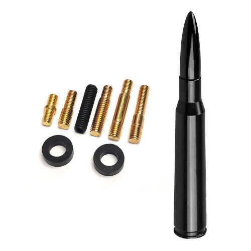 Black bullet antenna 50 cal for car chevy silverado dodge ram ford f150 f250