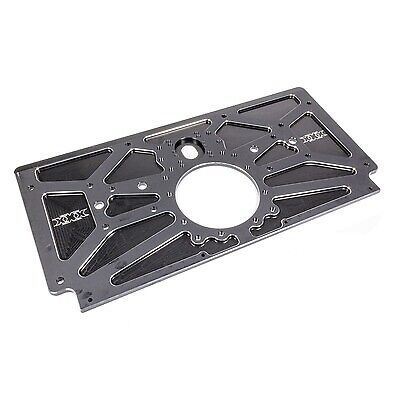 Triple x race components alum rear motor plate raised rail black sprint